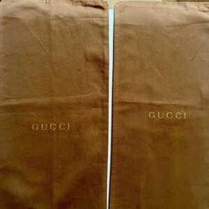Gucci dust bags 7”x 15” 2 pieces